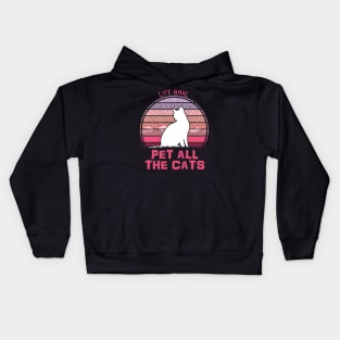 Pet all the cats Kids Hoodie